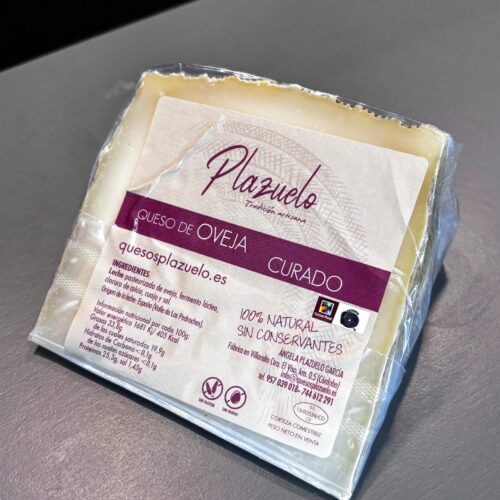 QUESO PLAZUELO DE OVEJA CURADO